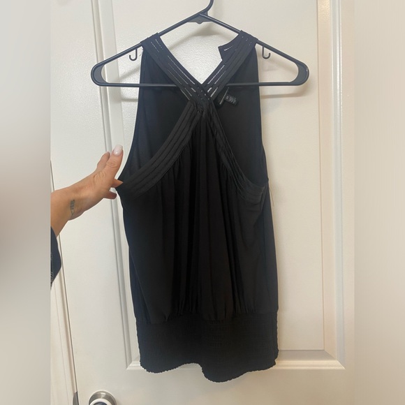 WHBM Cross-Front Matte Jersey Halter - Picture 5 of 8